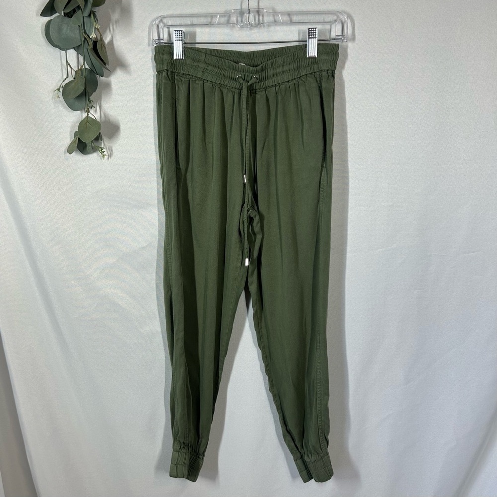 Nanette Lepore | 100% Lyocell Joggers Green Elastic Waist Women's Size Small